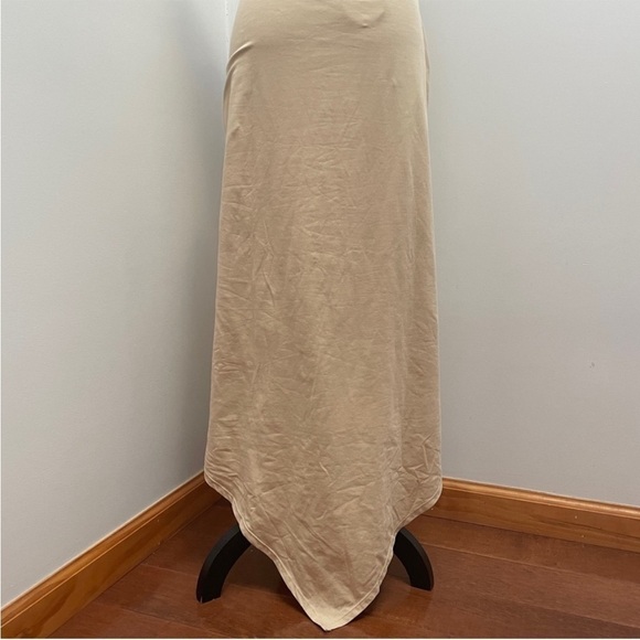 NEW! Camila Coelho- Kaseya Midi Dress Nude Halter Neck Drawstring Backless XL - Picture 12 of 15